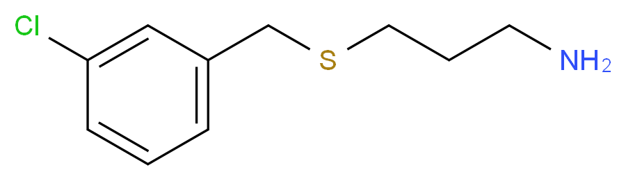 3-[(3-chlorobenzyl)thio]-1-propanamine_分子结构_CAS_1185320-24-4)