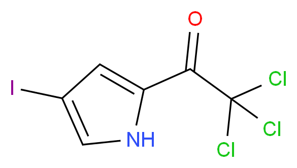 2,2,2-Trichloro-1-(4-iodo-1H-pyrrol-2-yl)-1-ethanone_分子结构_CAS_72652-33-6)