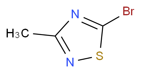 5-Bromo-3-methyl-1,2,4-thiadiazole_分子结构_CAS_54681-68-4)