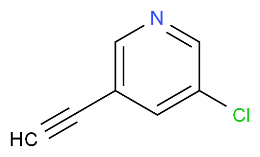 3-chloro-5-ethynylpyridine_分子结构_CAS_329202-22-4