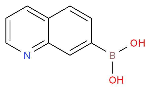 (quinolin-7-yl)boronic acid_分子结构_CAS_629644-82-2