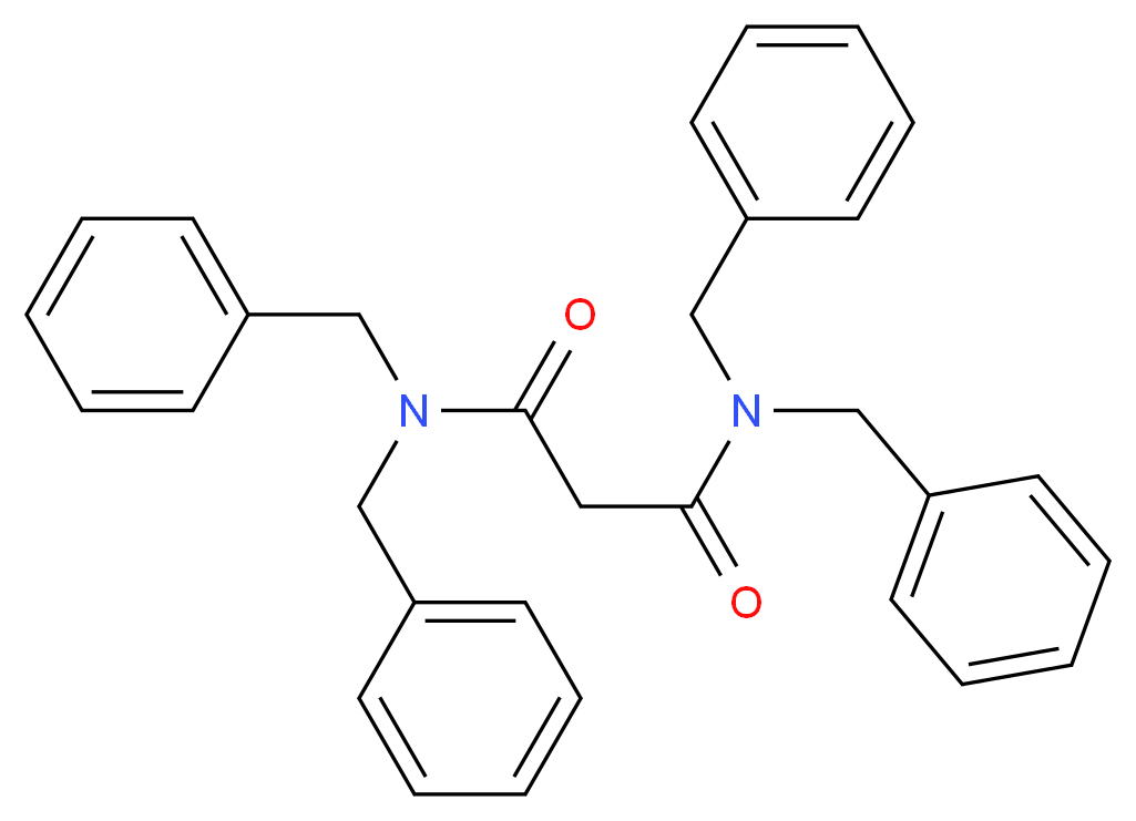 N,N,N',N'-Tetrabenzyl-malonamide_分子结构_CAS_87898-62-2)