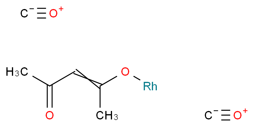 二羰基乙酰丙酮铑(I)_分子结构_CAS_14874-82-9)