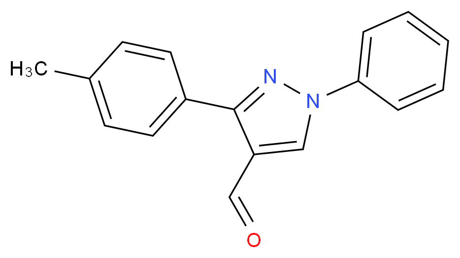 3-(4-methylphenyl)-1-phenyl-1H-pyrazole-4-carbaldehyde_分子结构_CAS_36640-52-5