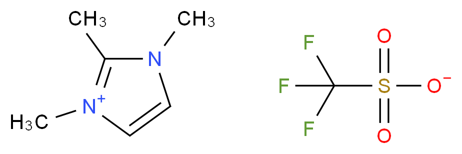 1,2,3-trimethyl-1H-imidazol-3-ium trifluoromethanesulfonate_分子结构_CAS_439286-64-3