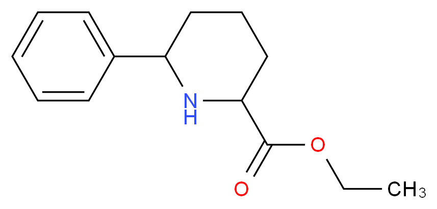 ETHYL 6-PHENYLPIPERIDINE-2-CARBOXYLATE_分子结构_CAS_1137664-24-4)