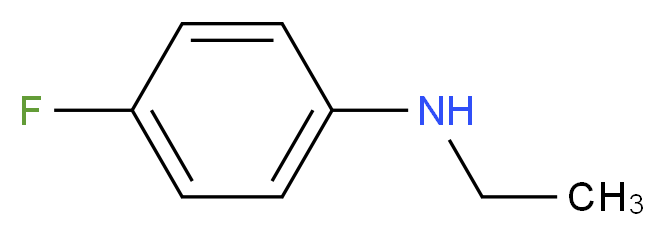 N-ethyl-4-fluoroaniline_分子结构_CAS_405-67-4