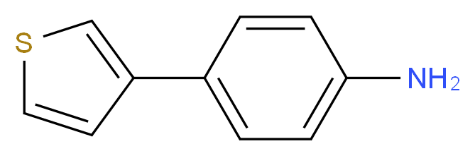 4-(噻吩-3-基)苯胺_分子结构_CAS_834884-74-1)