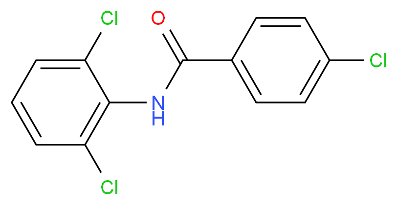 4-chloro-N-(2,6-dichlorophenyl)benzamide_分子结构_CAS_200807-46-1