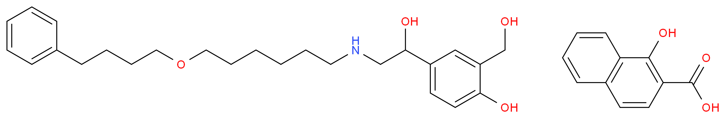 Salmeterol Xinafoate_分子结构_CAS_94749-08-3)