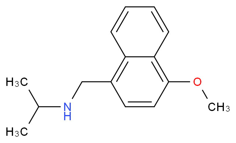 N-[(4-methoxy-1-naphthyl)methyl]propan-2-amine_分子结构_CAS_418789-18-1)