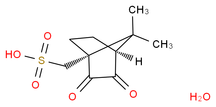 Camphorquinone-10-sulphonic acid hydrate_分子结构_CAS_73413-79-3)