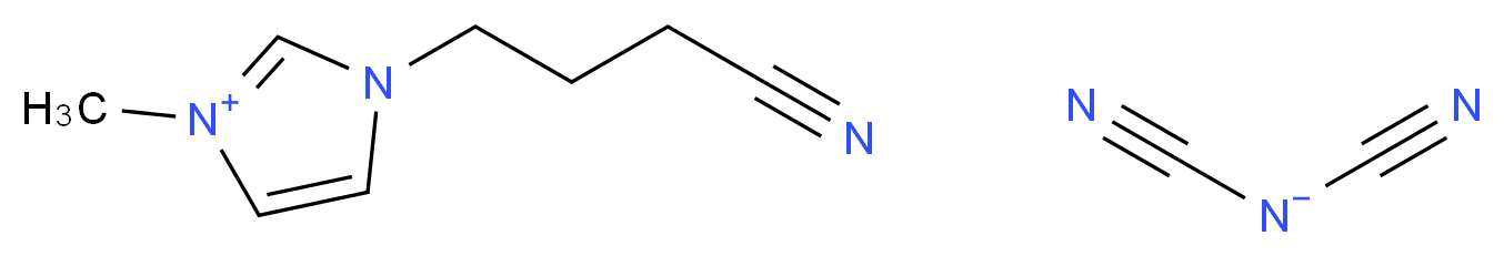 1-(3-氰丙基)-3-咪唑鎓二氰胺_分子结构_CAS_879866-74-7)