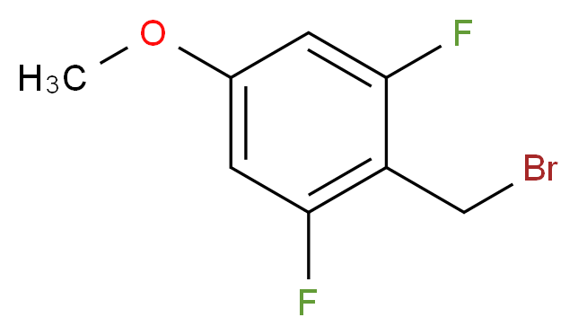2,6-二氟-4-甲氧基溴化苄_分子结构_CAS_94278-68-9)