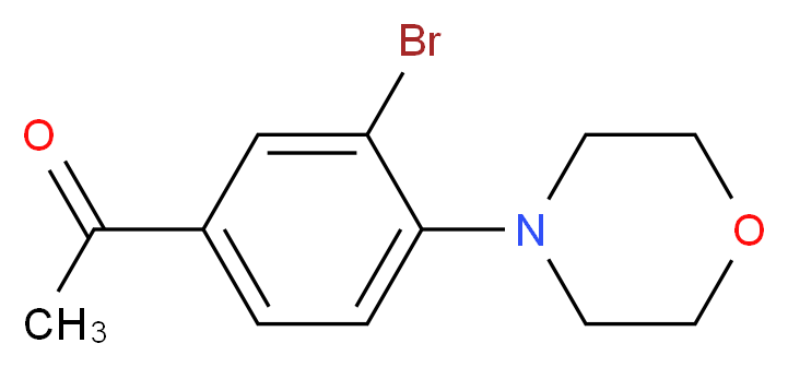 3'-Bromo-4'-(morpholin-4-yl)acetophenone_分子结构_CAS_957066-05-6)