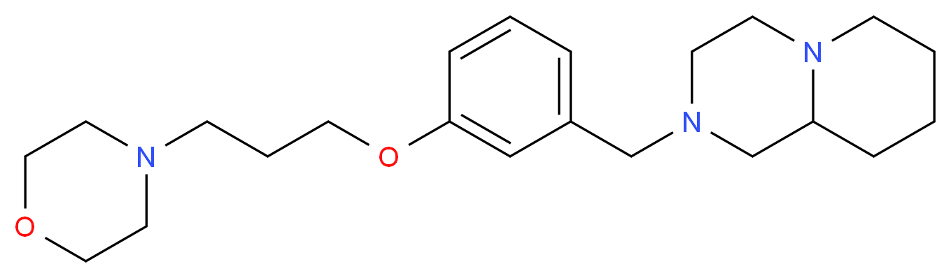 2-[3-(3-morpholin-4-ylpropoxy)benzyl]octahydro-2H-pyrido[1,2-a]pyrazine_分子结构_CAS_)