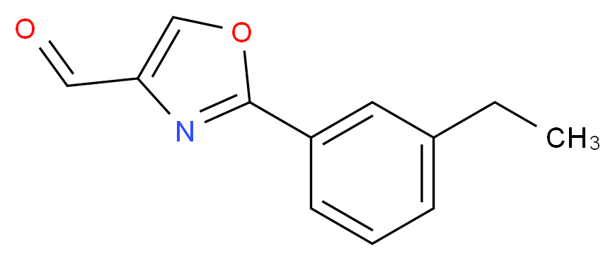 2-(3-ethylphenyl)-1,3-oxazole-4-carbaldehyde_分子结构_CAS_885273-23-4