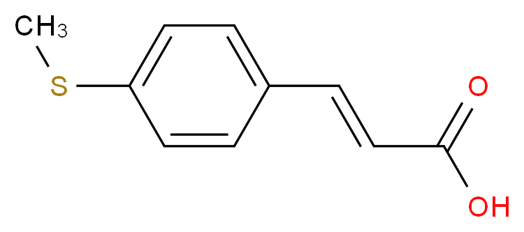 3-[4-(Methylsulfanyl)phenyl]acrylic acid_分子结构_CAS_102016-58-0)