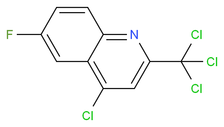 4-CHLORO-6-FLUORO-2-TRICHLOROMETHYL-QUINOLINE_分子结构_CAS_927800-47-3)