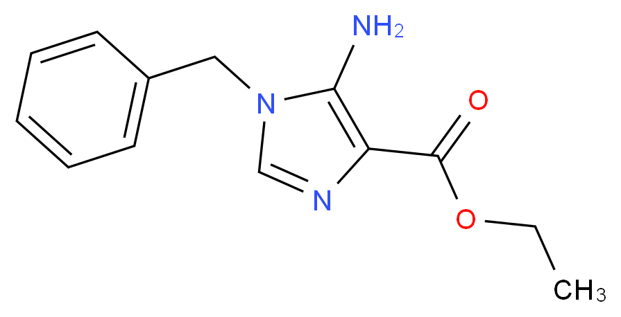 Ethyl 5-amino-1-benzyl-1H-imidazole-4-carboxylate_分子结构_CAS_68462-61-3)