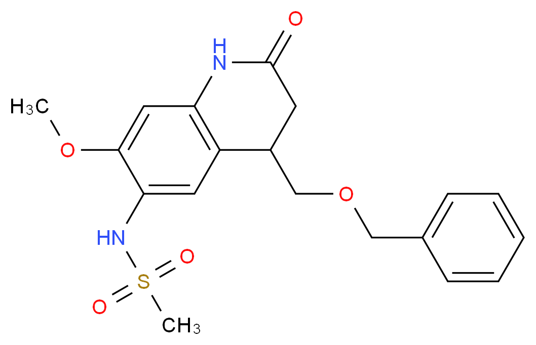 N-{4-[(benzyloxy)methyl]-7-methoxy-2-oxo-1,2,3,4-tetrahydroquinolin-6-yl}methanesulfonamide_分子结构_CAS_)