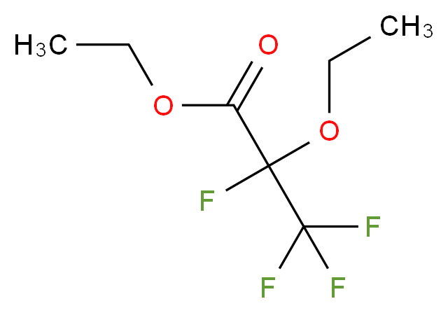 Ethyl 2-ethoxy-2,3,3,3-tetrafluoropropanoate_分子结构_CAS_10186-66-0)