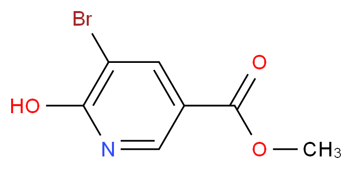 Methyl 5-bromo-6-hydroxynicotinate_分子结构_CAS_381247-99-0)