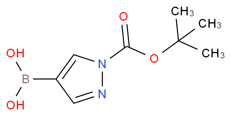 N-Boc-1H-pyrazole-4-boronic acid_分子结构_CAS_947533-31-5)