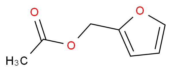 乙酸糠酯_分子结构_CAS_623-17-6)