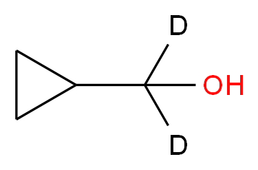 cyclopropyl(<sup>2</sup>H<sub>2</sub>)methanol_分子结构_CAS_90568-07-3