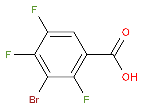 3-bromo-2,4,5-trifluorobenzoic acid_分子结构_CAS_104222-42-6