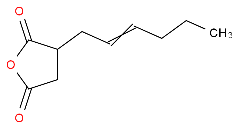 n-HEXENYL SUCCINIC ANHYDRIDE_分子结构_CAS_10500-34-2)