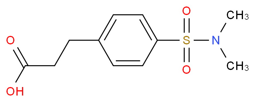 3-(4-Dimethylsulfamoyl-phenyl)-propionic acid_分子结构_CAS_)