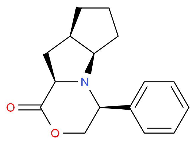 (2R,6R,8R,12S)-12-phenyl-10-oxa-1-azatricyclo[6.4.0.0<sup>2</sup>,<sup>6</sup>]dodecan-9-one_分子结构_CAS_147406-85-7