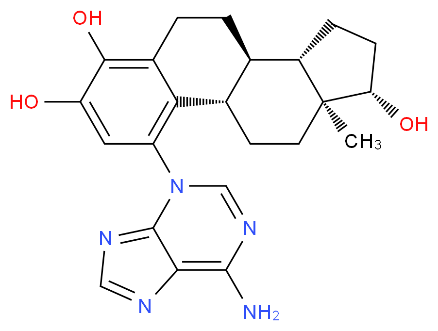 4-Hydroxy Estradiol 1-N3-Adenine_分子结构_CAS_428506-88-1)