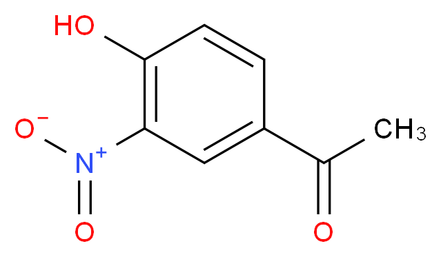 4′-羟基-3′-硝基苯乙酮_分子结构_CAS_6322-56-1)