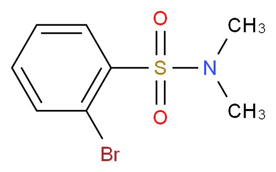 2-BROMO-N,N DIMETHYLBENZENESULFONAMIDE_分子结构_CAS_65000-13-7)