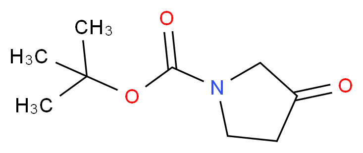 1-Boc-3-吡咯烷酮_分子结构_CAS_101385-93-7)