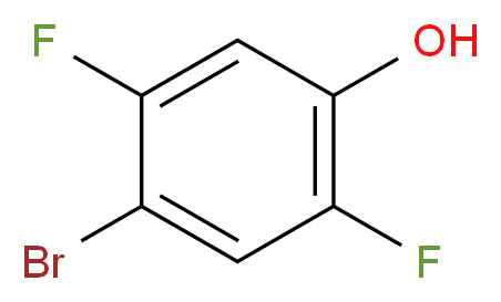 4-bromo-2,5-difluorophenol_分子结构_CAS_486424-36-6