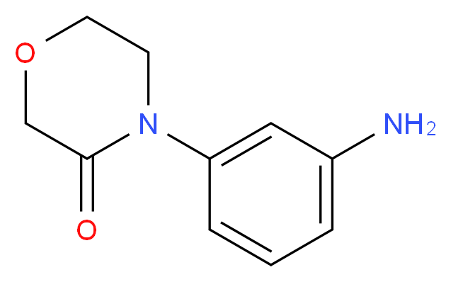 4-(3-aminophenyl)morpholin-3-one_分子结构_CAS_1082495-22-4)