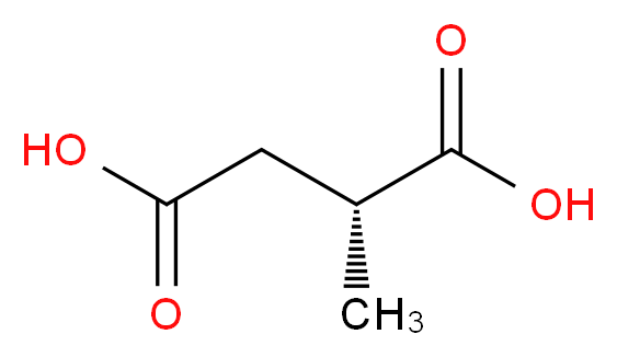 (R)-(+)-甲基丁二酸_分子结构_CAS_3641-51-8)