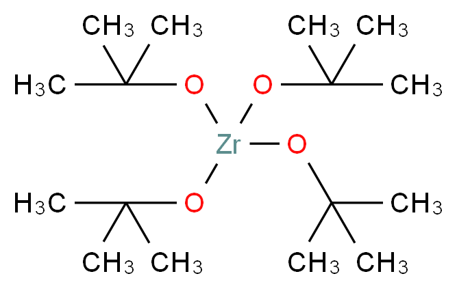 tetrakis(tert-butoxy)zirconium_分子结构_CAS_2081-12-1