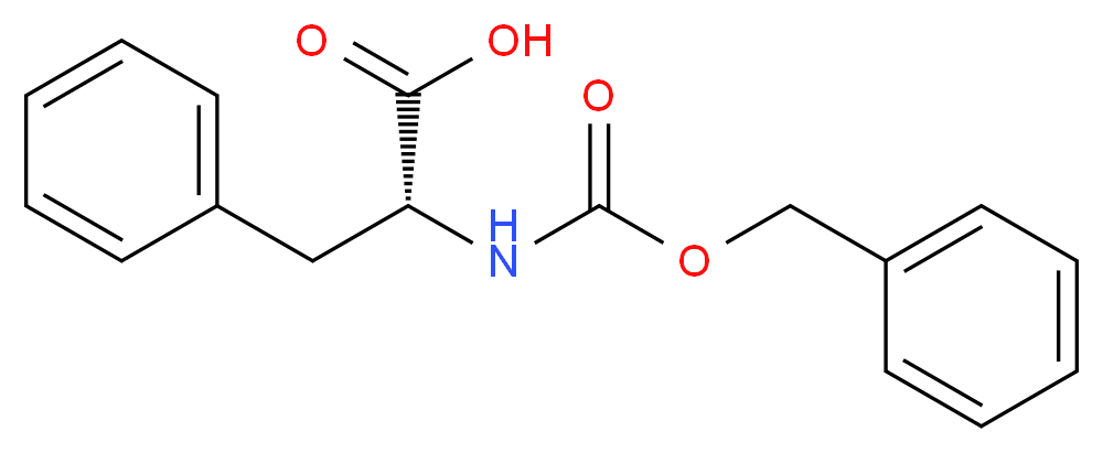 (2R)-2-{[(benzyloxy)carbonyl]amino}-3-phenylpropanoic acid_分子结构_CAS_2448-45-5