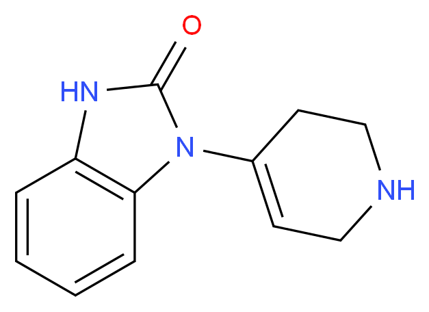 1-(1,2,3,6-tetrahydropyridin-4-yl)-2,3-dihydro-1H-1,3-benzodiazol-2-one_分子结构_CAS_2147-83-3