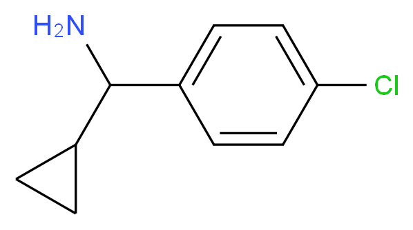 (4-chlorophenyl)(cyclopropyl)methylamine_分子结构_CAS_123312-22-1)