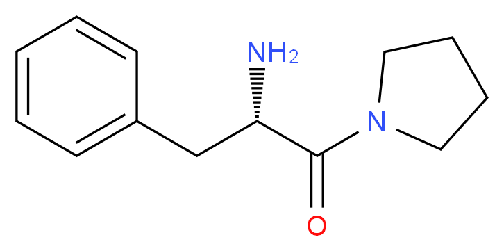 (2S)-2-amino-3-phenyl-1-(pyrrolidin-1-yl)propan-1-one_分子结构_CAS_56414-89-2