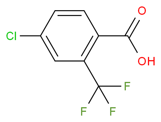 4-氯-2-(三氟甲基)苯甲酸_分子结构_CAS_142994-09-0)