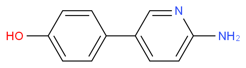 4-(6-aminopyridin-3-yl)phenol_分子结构_CAS_96721-88-9