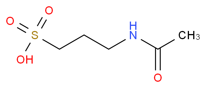 3-acetamidopropane-1-sulfonic acid_分子结构_CAS_77337-76-9