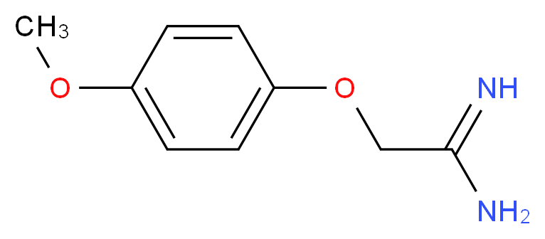 2-(4-Methoxyphenoxy)ethanimidamide_分子结构_CAS_133915-35-2)